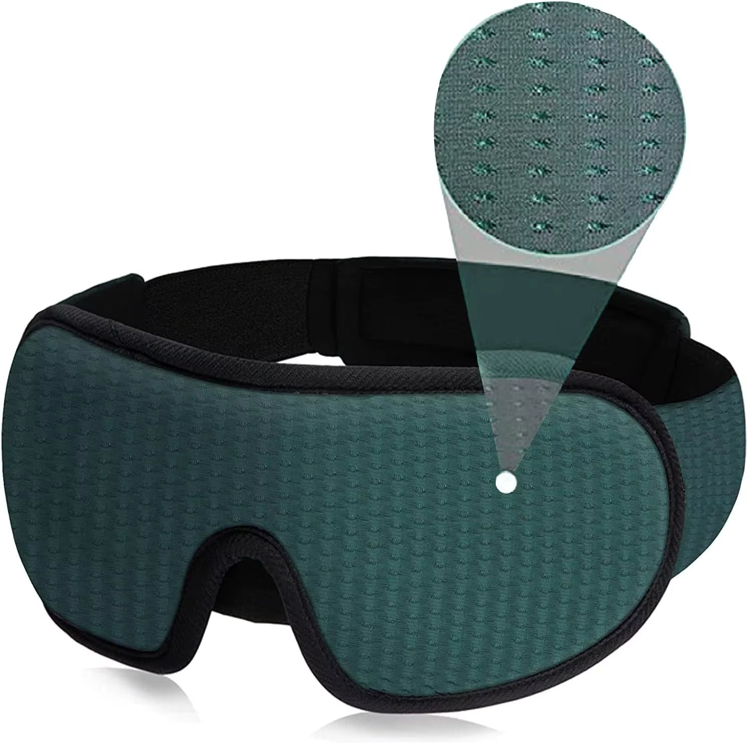 Experience Uninterrupted Sleep with Our 3D Light Blocking Eye Mask – Soft, Padded, and Perfect for Travel!