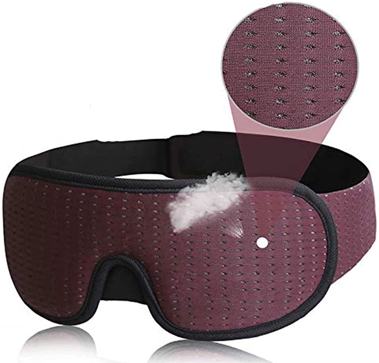 Experience Uninterrupted Sleep with Our 3D Light Blocking Eye Mask – Soft, Padded, and Perfect for Travel!