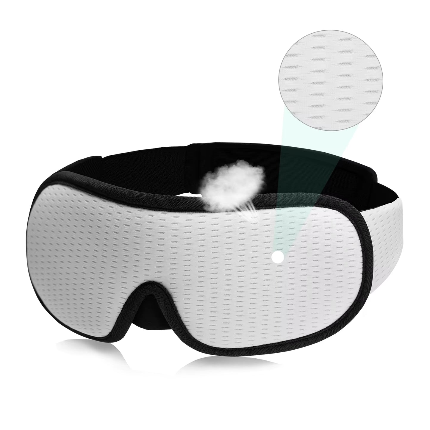 Experience Uninterrupted Sleep with Our 3D Light Blocking Eye Mask – Soft, Padded, and Perfect for Travel!